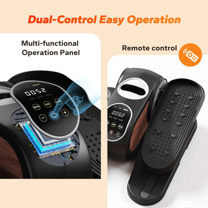 under Desk Elliptical Trainer, Compact Portable Exercise Machine, Adjustable Speed, Low Impact for Home Office, Gift