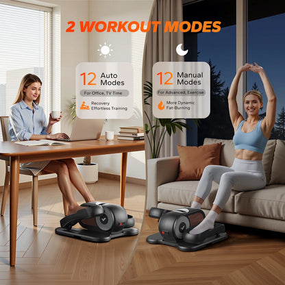 under Desk Elliptical Trainer, Compact Portable Exercise Machine, Adjustable Speed, Low Impact for Home Office, Gift