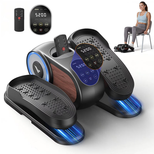 under Desk Elliptical Trainer, Compact Portable Exercise Machine, Adjustable Speed, Low Impact for Home Office, Gift