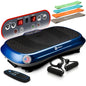 Waver Vibration Plate Exercise Machine with 99 Speeds & 10 Presets | Resistance Bands, Non-Slip Surface, 330 Lbs Capacity — Vibration Plate for Lymphatic Drainage, Body Toning, Full-Body Workout